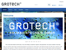 Tablet Screenshot of grotech-aquarientechnik.de
